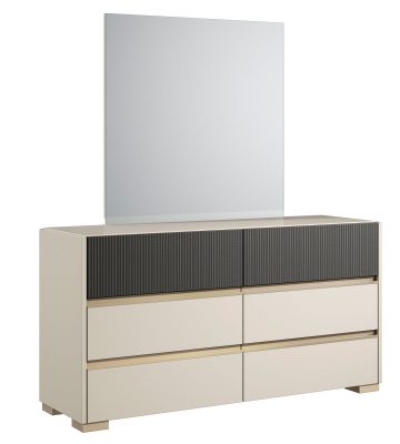 Bedroom Furniture Dressers and Chests Alfa Double dresser / Mirror