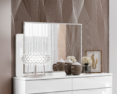 Bedroom Furniture Mirrors Onda Mirror White