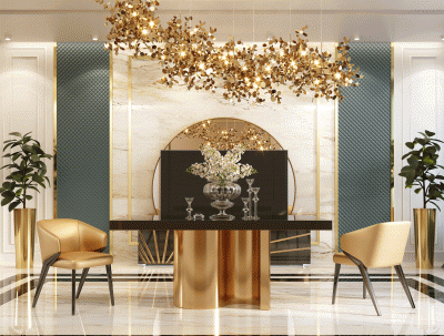 Brands Franco Gold Oro Black Dining room Additional Items