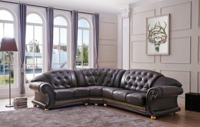 Living Room Furniture Sectionals Apolo Sectional Brown