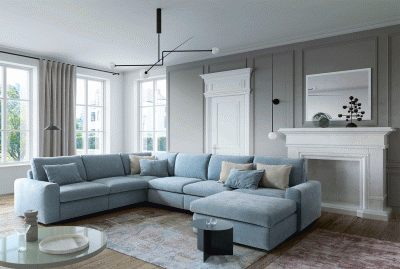 Living Room Furniture Sectionals with Sleepers Karato Sectional w/Bed and Storage