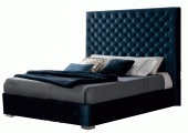 Bedroom Furniture Beds Leonor Blue Bed w/storage