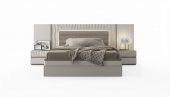 Bedroom Furniture Beds Marina Taupe Storage kit for Queen Size Bed