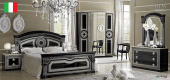 Bedroom Furniture Classic Bedrooms QS and KS Aida Bedroom Black/Silver, Camelgroup Italy