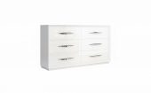 Bedroom Furniture Dressers and Chests Carmen Double Dresser White