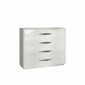 Bedroom Furniture Dressers and Chests Carmen Single Dresser White