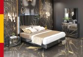 Brands Franco Gold Oro Black Bedroom Comp 2