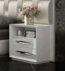 Emporio White High Nightstand