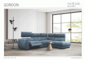 Living Room Furniture Reclining and Sliding Seats Sets Gordon Sectional w/recliner