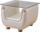 Giza End Table Ivory