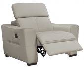 Living Room Furniture Reclining and Sliding Seats Sets 6021 Grey Armchair w/ manual recliners