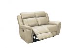 Living Room Furniture Reclining and Sliding Seats Sets 9015 Cream Loveseat w/ manual recliners