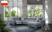 Living Room Furniture Sectionals with Sleepers Quartz Sectional Right w/Electric Recliner and Bed