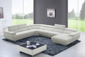 Living Room Furniture Sectionals 430 Sectional Off White